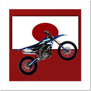 Japanese Enduro Motocross Yamaha 450 YZF Posters and Art